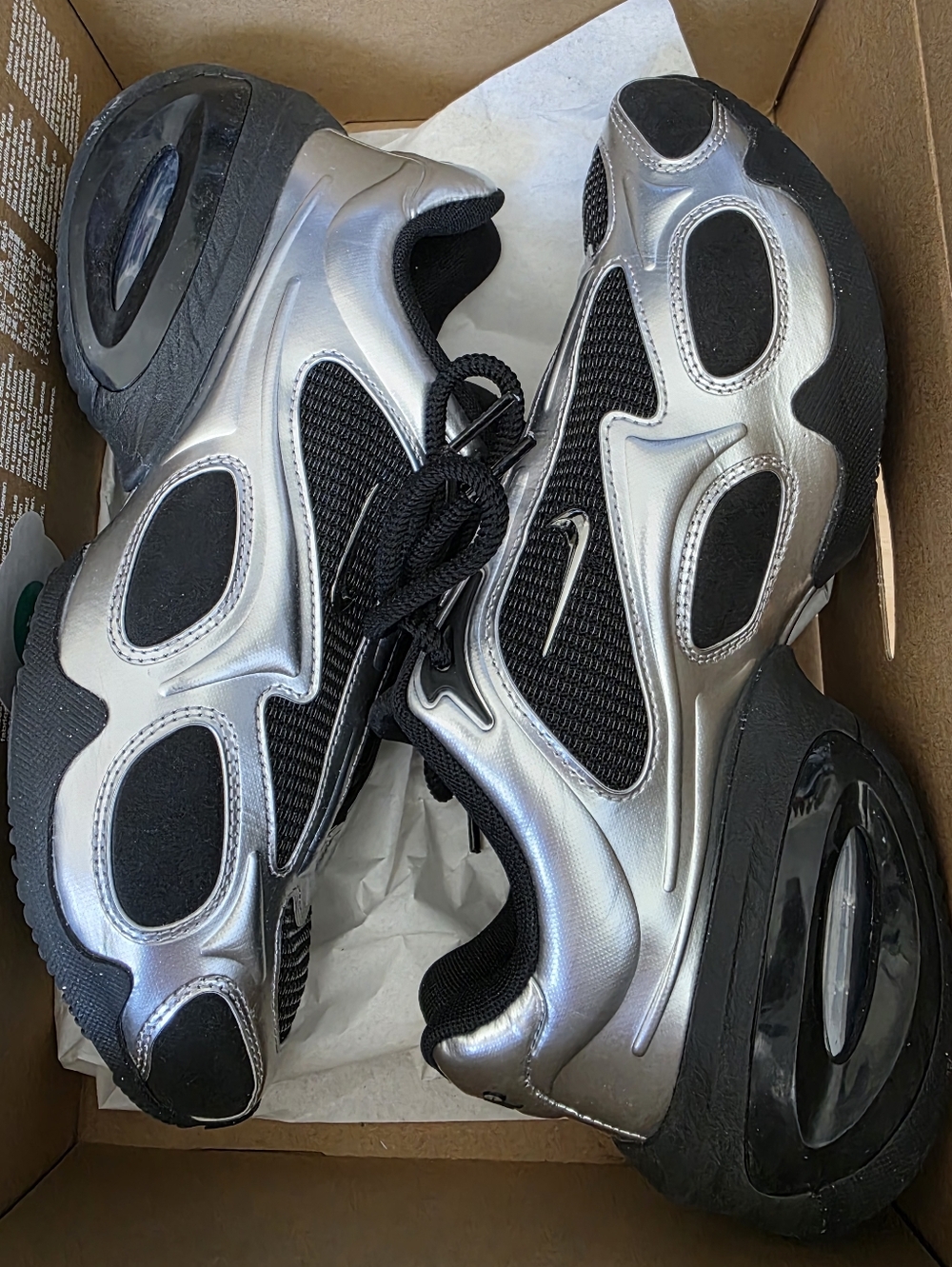 Nike Silver and Black Air Max Muse Sneakers